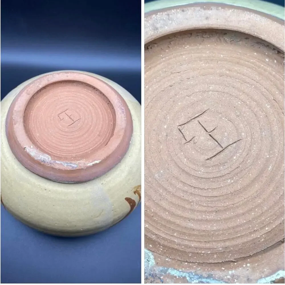 Stoneware Clay Studio Pottery Planter-Signed Boho Southwestern
